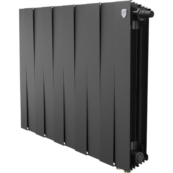 Радиатор биметаллический ROYAL THERMO PianoForte 500 Чёрный VR80 - 10 секц. НС-1682389 Радиатор биметаллический ROYAL THERMO PianoForte 500 Чёрный VR80 - 10 секц. НС-1682389