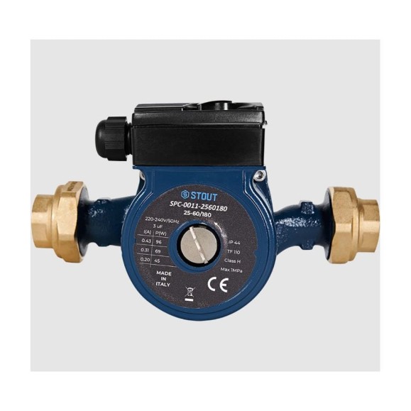 Циркуляционный насос STOUT SPC-0011-2560180 25-60/180 220/240V 50Hz с латун RG0093JHDQSO81 Циркуляционный насос STOUT SPC-0011-2560180 25-60/180 220/240V 50Hz с латун RG0093JHDQSO81