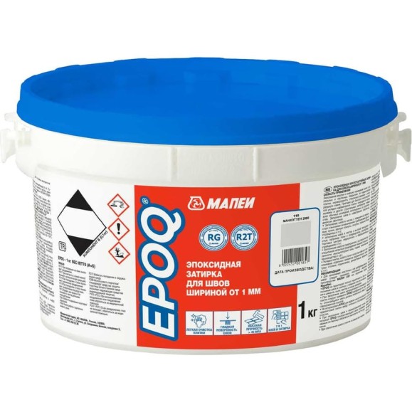 Затирка для швов EPOQ, МАПЕИ, цвет 110 Манхэттен 2000, 1кг FG01611001 Затирка для швов EPOQ, МАПЕИ, цвет 110 Манхэттен 2000, 1кг FG01611001
