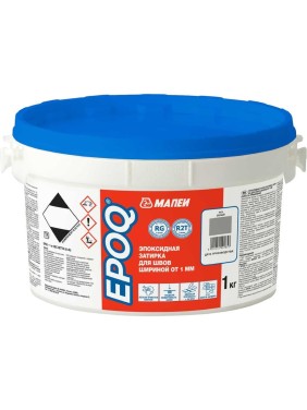 Затирка для швов EPOQ, МАПЕИ, цвет 112 Серый, 1кг FG01611201 Затирка для швов EPOQ, МАПЕИ, цвет 112 Серый, 1кг FG01611201
