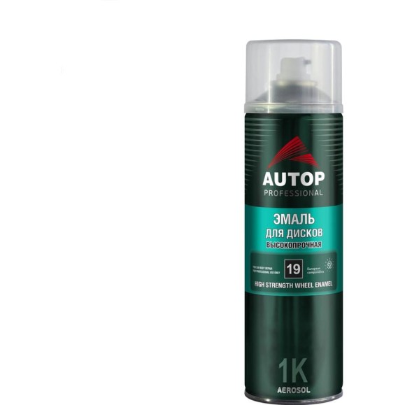 Эмаль для дисков высокопрочная AUTOP Professional №19, серебристый, аэрозоль 650 мл ATP-A07350