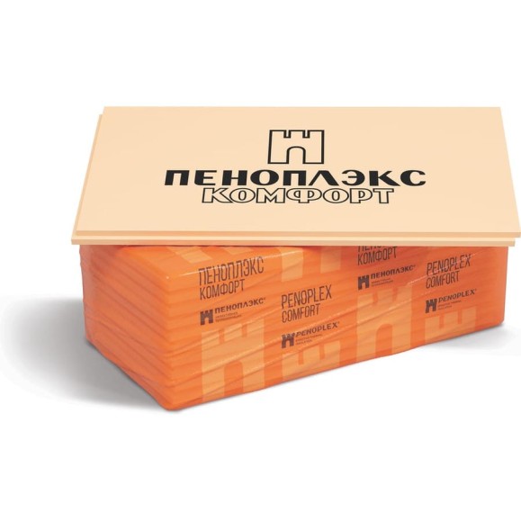 Экструдированный пенополистирол PENOPLEX Комфорт 40x585x1185 мм, упаковка 10 шт. TU0-0001953 Экструдированный пенополистирол PENOPLEX Комфорт 40x585x1185 мм, упаковка 10 шт. TU0-0001953