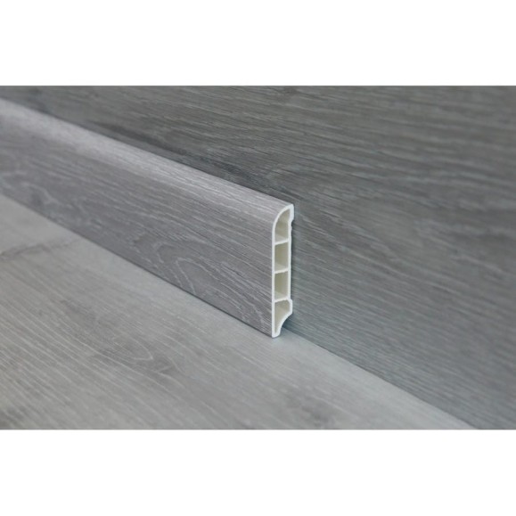 Плинтус Power Dekor 2400х60х12, T0007 Дуб Монблан, AK-T0007-C Плинтус Power Dekor 2400х60х12, T0007 Дуб Монблан, AK-T0007-C