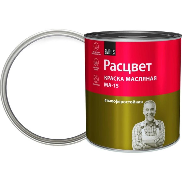 Масляная краска Расцвет белая, 2.7 кг 5767 Масляная краска Расцвет белая, 2.7 кг 5767