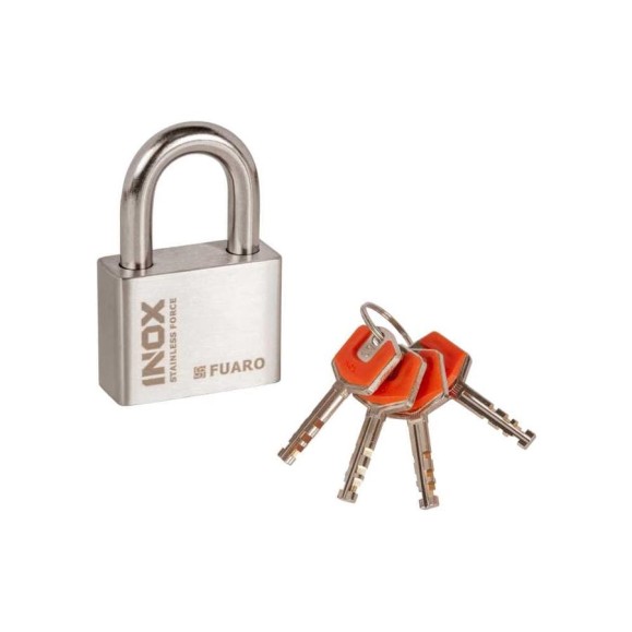 Замок навесной Fuaro PL-INOX FORCE IF- 60, 4 ключа, дисковый ключ 57895 Замок навесной Fuaro PL-INOX FORCE IF- 60, 4 ключа, дисковый ключ 57895