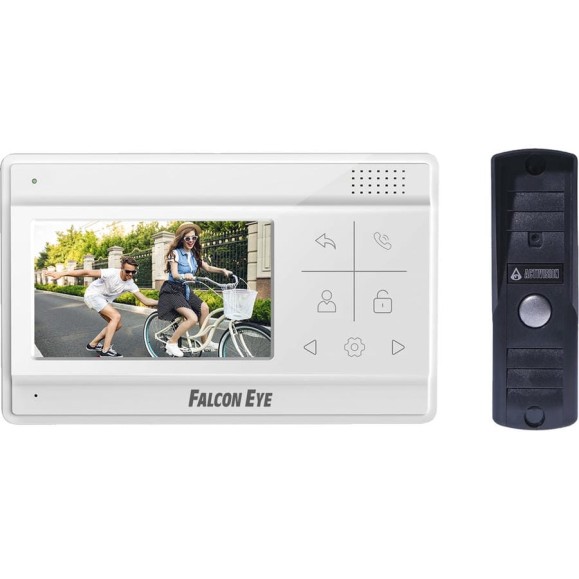 Комплект домофона Falcon Eye Vela + вызывная панель + AVP-505 (PAL) темно-серый 00-00294521