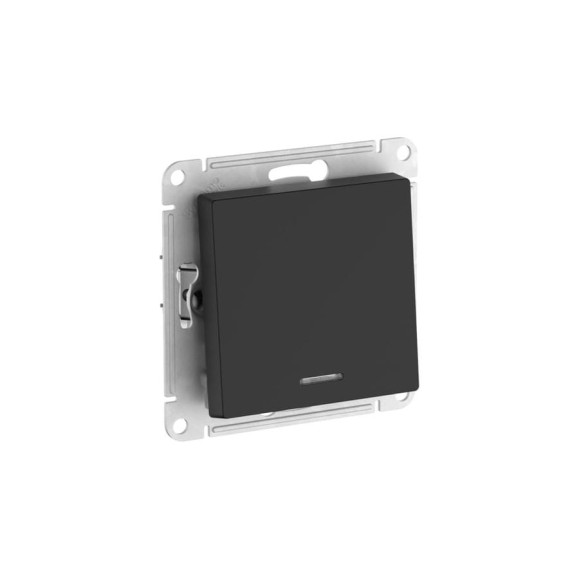 1-клавишный выключатель с подсветкой Systeme Electric ATLASDESIGN, сх.1а, 10АХ, мех., быстрозажимные клеммы, карбон ATN001013S 1-клавишный выключатель с подсветкой Systeme Electric ATLASDESIGN, сх.1а, 10АХ, мех., быстрозажимные клеммы, карбон ATN001013S
