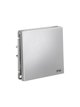 1-клавишный переключатель Systeme Electric ARTGALLERY  IP44, 10АХ, быстрозажимные клеммы, АЛЮМИНИЙ GAL440361S