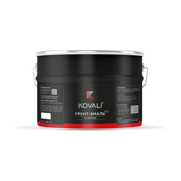 Грунт-эмаль KOVALI 3 в 1 полуглянец NCS S 1005-R70B (10 кг) А3.1.31005-R70B Грунт-эмаль KOVALI 3 в 1 полуглянец NCS S 1005-R70B (10 кг) А3.1.31005-R70B