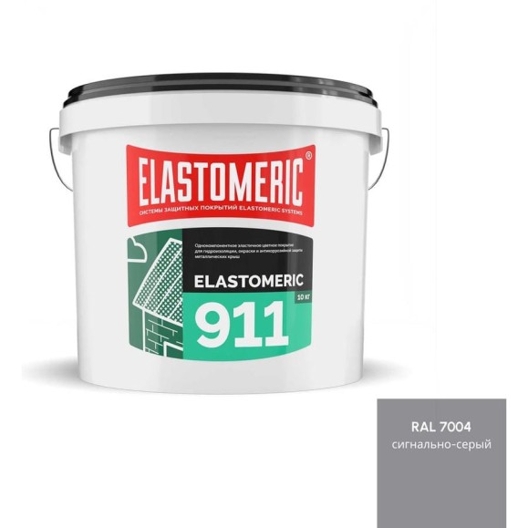 Жидкая резина для кровли Elastomeric Systems 10 кг, серая Elastomeric-911 911_7004_10kg Жидкая резина для кровли Elastomeric Systems 10 кг, серая Elastomeric-911 911_7004_10kg