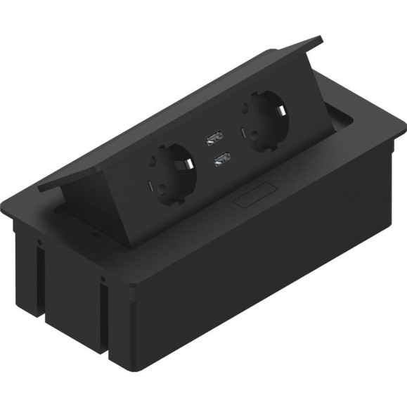 Удлинитель для стола KWADRO прямоугольный 2x schuko 2xUSB 2,1A 5V кабель с вилкой черный REJS TR19.0004.08.061 Удлинитель для стола KWADRO прямоугольный 2x schuko 2xUSB 2,1A 5V кабель с вилкой черный REJS TR19.0004.08.061