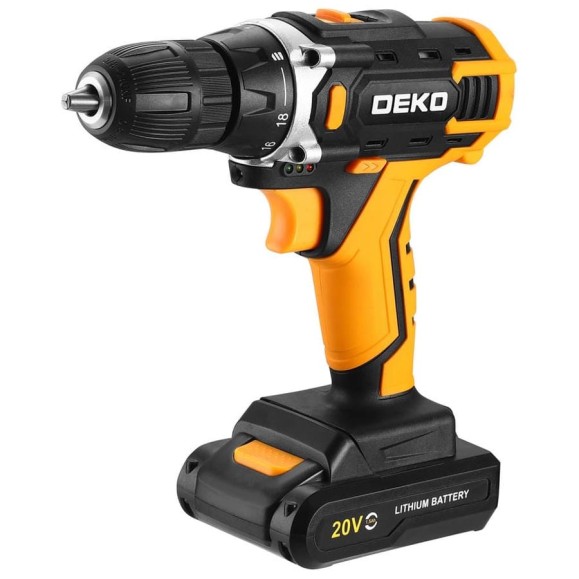 Аккумуляторная дрель-шуруповерт DEKO Banger 20V ONE +, 20В, 1x1.5Ач 083-1042 Аккумуляторная дрель-шуруповерт DEKO Banger 20V ONE +, 20В, 1x1.5Ач 083-1042