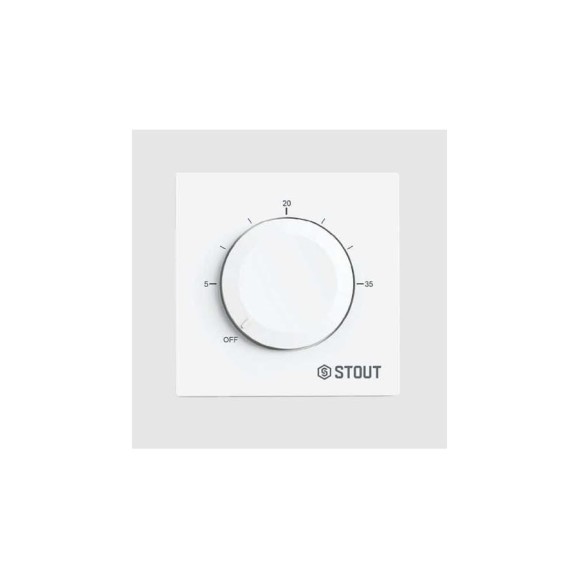 Термостат теплого пола STOUT STE-2001-130210 3А, ON/OFF белый RG0093NF3EPAJ9 Термостат теплого пола STOUT STE-2001-130210 3А, ON/OFF белый RG0093NF3EPAJ9