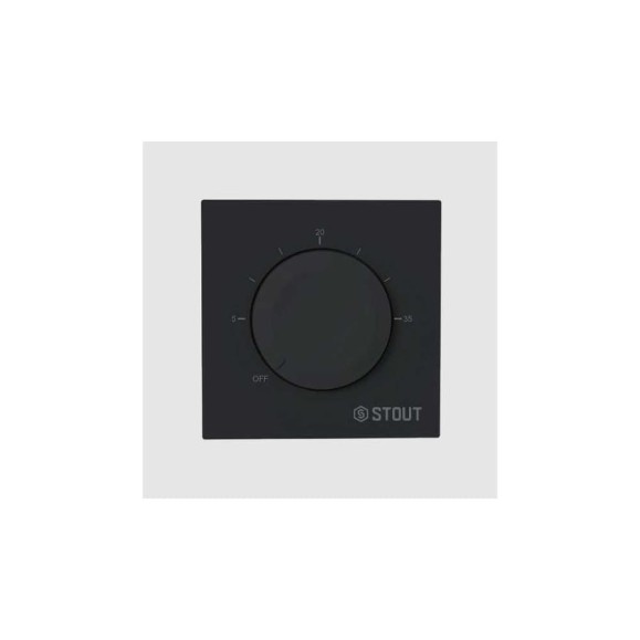 Термостат теплого пола STOUT STE-2001-130220 3А, ON/OFF черный RG0093NF3EPPJB Термостат теплого пола STOUT STE-2001-130220 3А, ON/OFF черный RG0093NF3EPPJB