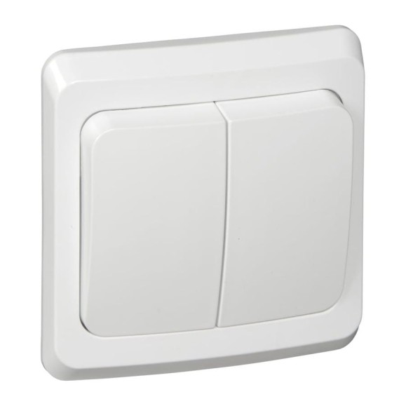 Двухклавишный выключатель Systeme Electric СП Этюд 10А IP20 с индикацией, белый BC10-006B Двухклавишный выключатель Systeme Electric СП Этюд 10А IP20 с индикацией, белый BC10-006B