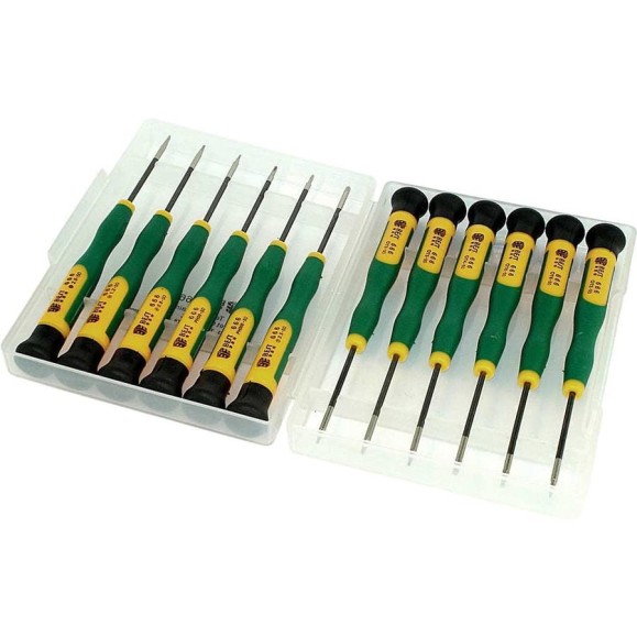 Набор отвёрток Amperin Best BST-666 12 в 1 зелёный 057560