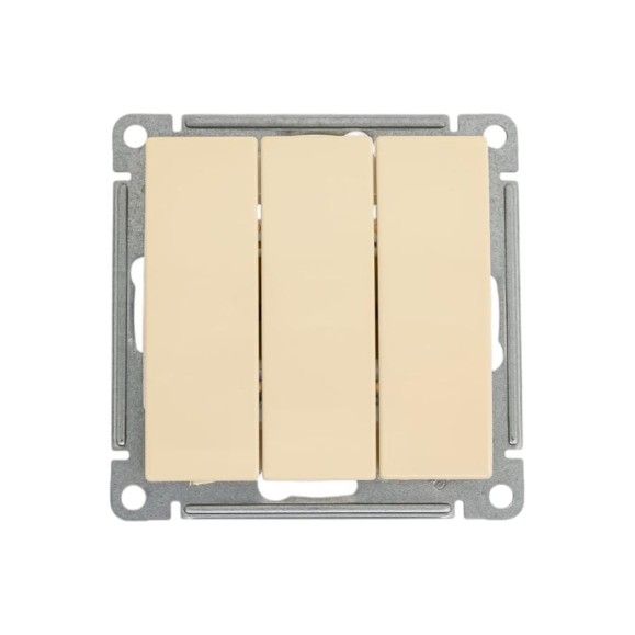 Механизм 3-клавишного выключателя Systeme Electric W59 10ах, слоновая кость VS0510-351-2-86 Механизм 3-клавишного выключателя Systeme Electric W59 10ах, слоновая кость VS0510-351-2-86