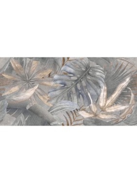 Керамогранит Delacora Bahamas Floristry Dark матовый граниль 1200x600x9.5, 1.44м2, 2 шт в упаковке, серый D120240G