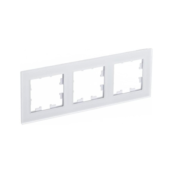 Рамка Systeme Electric 3-м AtlasDesign Nature матов. стекло бел. SchE ATN330103
