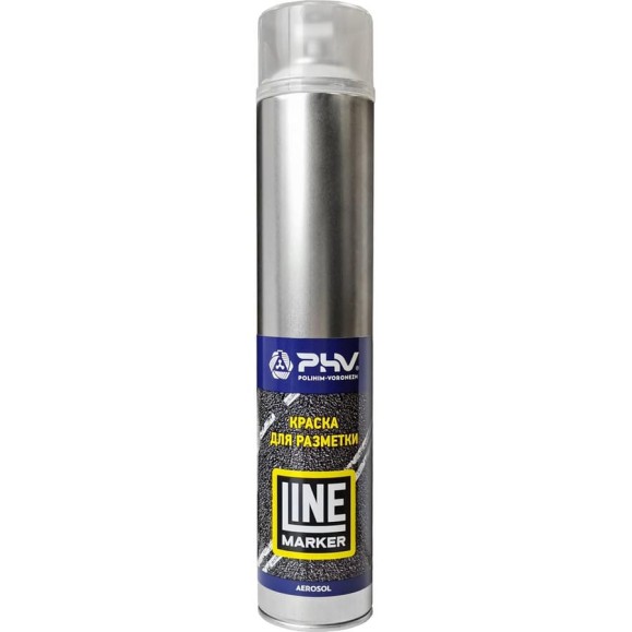 Краска для разметки PHV Line Marker - RAL 9016 Транспортный белый - аэрозоль 1000 мл, A07816 PHV-A07816 Краска для разметки PHV Line Marker - RAL 9016 Транспортный белый - аэрозоль 1000 мл, A07816 PHV-A07816