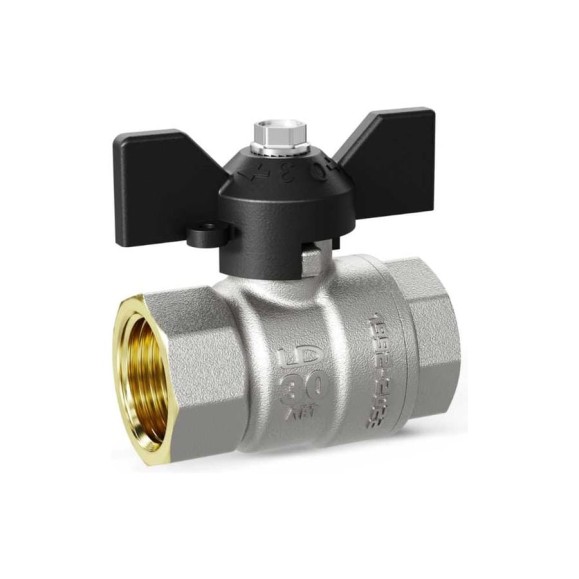 Кран шаровой латунный LD Pride 47.25.В-В.Б GAS Ду 25 Ру 40 бабочка с биркой LD 47.360.25 Кран шаровой латунный LD Pride 47.25.В-В.Б GAS Ду 25 Ру 40 бабочка с биркой LD 47.360.25