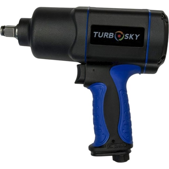 Пневматический гайковерт Turbosky 1/2 с двойным ударным механизмом PG-2 753 Пневматический гайковерт Turbosky 1/2 с двойным ударным механизмом PG-2 753