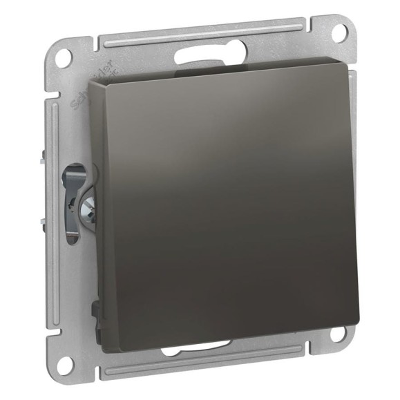 Переключатель Systeme Electric AtlasDesign Сталь 1-клавишный, сх.6, 10АХ, механизм SE ATN000961 Переключатель Systeme Electric AtlasDesign Сталь 1-клавишный, сх.6, 10АХ, механизм SE ATN000961