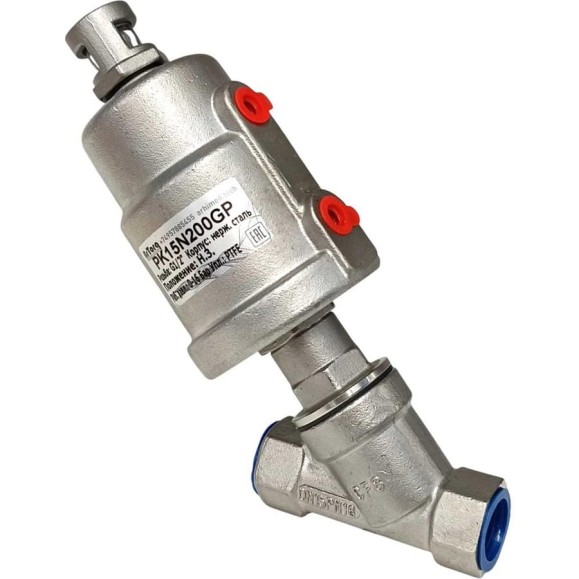 Пневматический клапан отсечной ArTorq G1/2”, резьбовой, корпус нержавеющая сталь, PK15N200GP Пневматический клапан отсечной ArTorq G1/2”, резьбовой, корпус нержавеющая сталь, PK15N200GP
