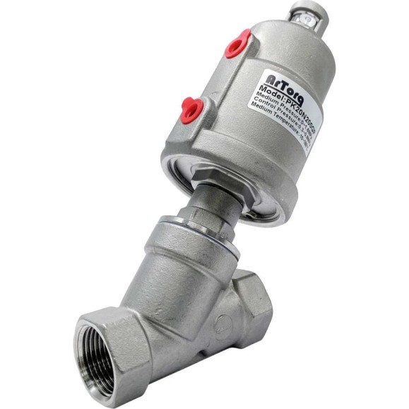 Пневматический клапан отсечной ArTorq G3/4”, резьбовой, корпус нержавеющая сталь, PK20N200GP