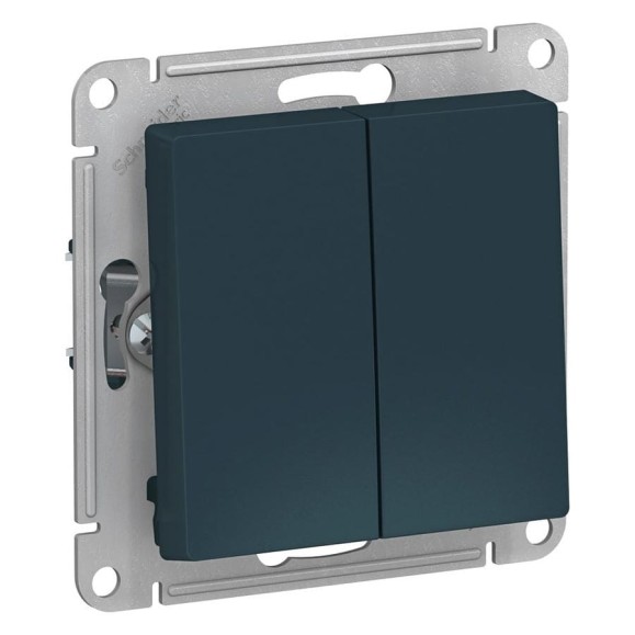 Переключатель Systeme Electric (Schneider Electric) AtlasDesign изумруд 2-клавишный сх.6, 10АХ, механизм SE ATN000865 5 шт 13606489702851 Переключатель Systeme Electric (Schneider Electric) AtlasDesign изумруд 2-клавишный сх.6, 10АХ, механизм SE ATN000865 5 шт 13606489702851