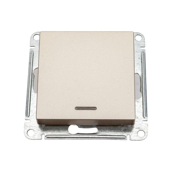 Переключатель Systeme Electric (Schneider Electric) AtlasDesign шампань 1-клавишный с подсветкой 10АХ SE ATN000563 10 шт 13606489584860 Переключатель Systeme Electric (Schneider Electric) AtlasDesign шампань 1-клавишный с подсветкой 10АХ SE ATN000563 10 шт 13606489584860