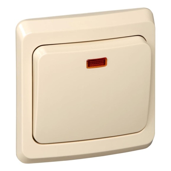 Переключатель Systeme Electric (Schneider Electric) 1-клавишный, СП Этюд 10А с индикацией крем. SchE BC10-007K 20 шт 4607098940926 Переключатель Systeme Electric (Schneider Electric) 1-клавишный, СП Этюд 10А с индикацией крем. SchE BC10-007K 20 шт 4607098940926