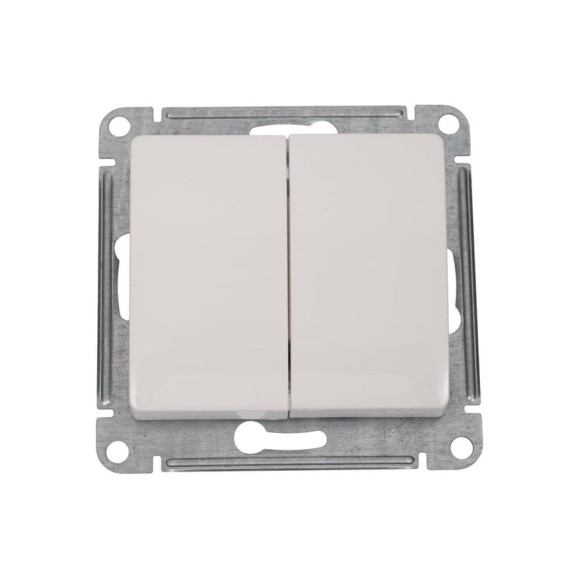 Переключатель Systeme Electric (Schneider Electric) Glossa молочный 2-клавишный, сх.6,10AX SE GSL000965 20 шт 13606480982238 Переключатель Systeme Electric (Schneider Electric) Glossa молочный 2-клавишный, сх.6,10AX SE GSL000965 20 шт 13606480982238