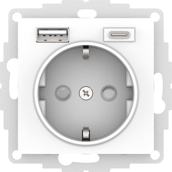 Розетка Systeme Electric (Schneider Electric) AtlasDesign 16А C 2 Usb A+A, 5В/2,4 А, 2x5В/1,2 А белый ATN000132 8 шт 13606489583122 Розетка Systeme Electric (Schneider Electric) AtlasDesign 16А C 2 Usb A+A, 5В/2,4 А, 2x5В/1,2 А белый ATN000132 8 шт 13606489583122