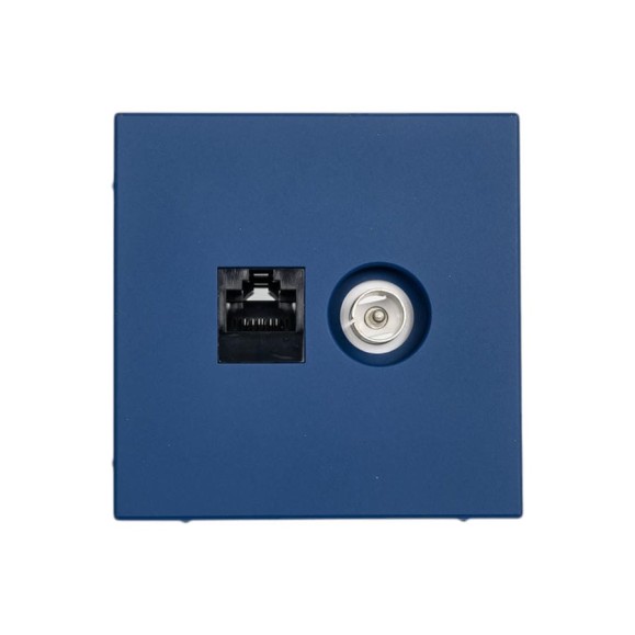 Розетка Systeme Electric ArtGallery аквамарин двойная ТВ + компьютерная RJ45, кат. 5Е GAL001189 5 шт 4690201036203 Розетка Systeme Electric ArtGallery аквамарин двойная ТВ + компьютерная RJ45, кат. 5Е GAL001189 5 шт 4690201036203