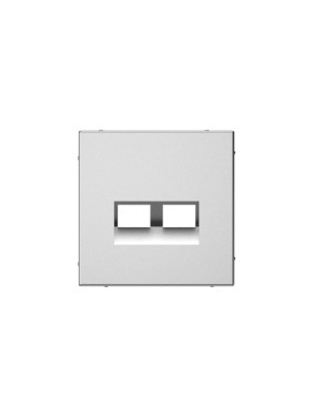 Двойная накладка Systeme Electric ARTGALLERY для информационных функций типа Keystone, СТАЛЬ GAL000990 5 шт 4690201045281