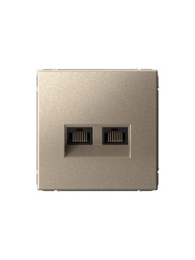 Розетка двойная компьютерная Systeme Electric ArtGallery Шампань RJ45+RJ45, кат.6А, механизм GAL000588 5 шт 4690201035886 Розетка двойная компьютерная Systeme Electric ArtGallery Шампань RJ45+RJ45, кат.6А, механизм GAL000588 5 шт 4690201035886