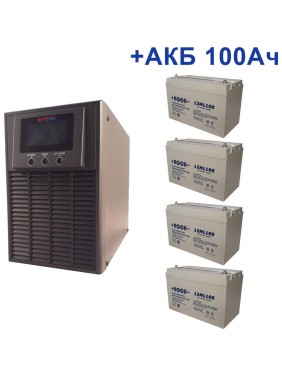 Комплект ИБП ELTENA Monolith E 2000LT (1600Вт) + 4шт. АКБ AQQU 12ML100 (12В, 100Ач) ME2000LT/12ML100