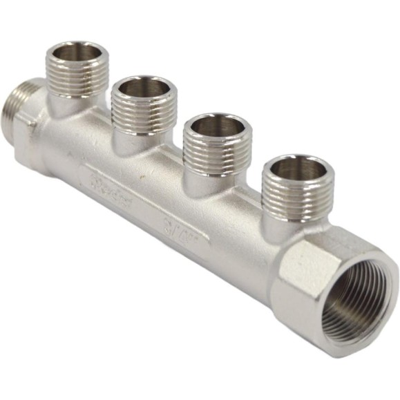 Коллекторы латунные Okseler 3/4x1/2НР 4 выхода oks00371