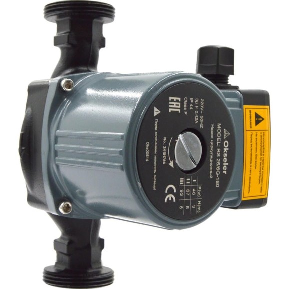 Насос циркуляционный OKSELER RS 25/6G-180 с гайками Oks00514 Насос циркуляционный OKSELER RS 25/6G-180 с гайками Oks00514