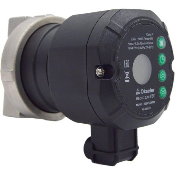 Насос циркуляционный OKSELER для ГВС с таймером RS 15/1.5EMB Oks00522
