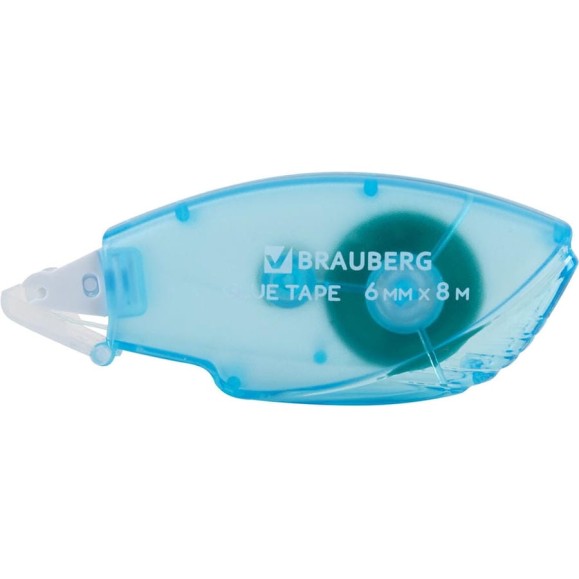 Клей-лента BRAUBERG STANDARD, комплект 12 шт, 6 мм х 8 м, корпус матовый голубой, блистер 273027 Клей-лента BRAUBERG STANDARD, комплект 12 шт, 6 мм х 8 м, корпус матовый голубой, блистер 273027