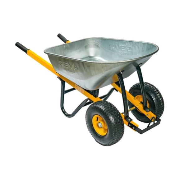Тачка двухколесная GEVA TRADE GEVA MAXI 140л квадратная труба, колеса 15x6.00-6 F20mm/90мм TS2K140GT Тачка двухколесная GEVA TRADE GEVA MAXI 140л квадратная труба, колеса 15x6.00-6 F20mm/90мм TS2K140GT