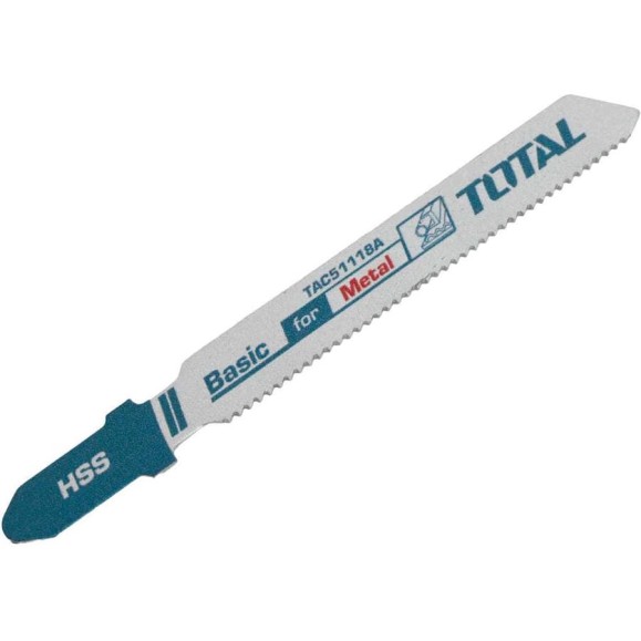 Полотнa по металлу для лобзика TOTAL 5 шт TAC51118A Полотнa по металлу для лобзика TOTAL 5 шт TAC51118A