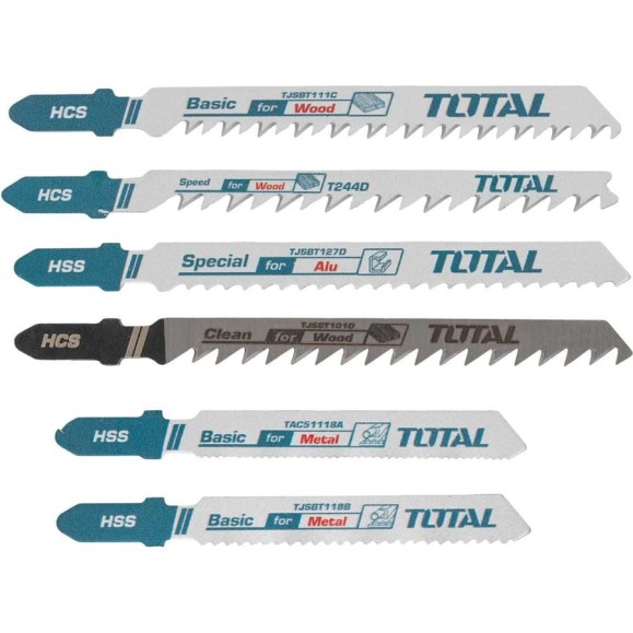 Полотна для электролобзика TOTAL TAC2001 Полотна для электролобзика TOTAL TAC2001