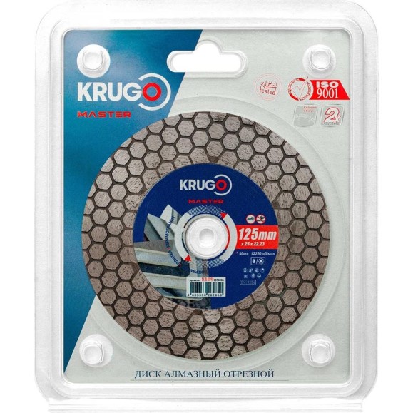 Диск алмазный для резки плитки под 45 градусов KRUGO MASTER 125х25 мм 81091250286 Диск алмазный для резки плитки под 45 градусов KRUGO MASTER 125х25 мм 81091250286