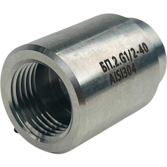 Бобышка DELTAKIP прямая нерж. DK-БП.2.G1/2-40 AISI304 DK-D0000016 Бобышка DELTAKIP прямая нерж. DK-БП.2.G1/2-40 AISI304 DK-D0000016