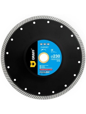Алмазный диск по керамограниту GRAFF 230x10х1.8х25.4/22.23 мм Expert 1023010