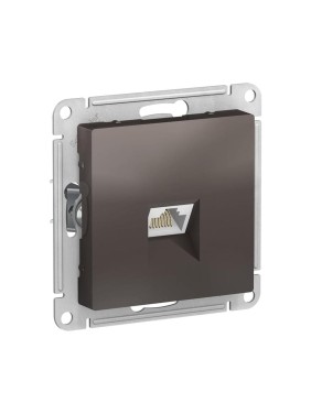 Механизм розетки компьютерной Systeme Electric (Schneider Electric) ATLAS DESIGN RJ45 мокко ATN000683 1240383 10 шт 13606489708488