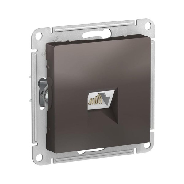 Механизм розетки компьютерной Systeme Electric (Schneider Electric) ATLAS DESIGN RJ45 мокко ATN000683 1240383 10 шт 13606489708488